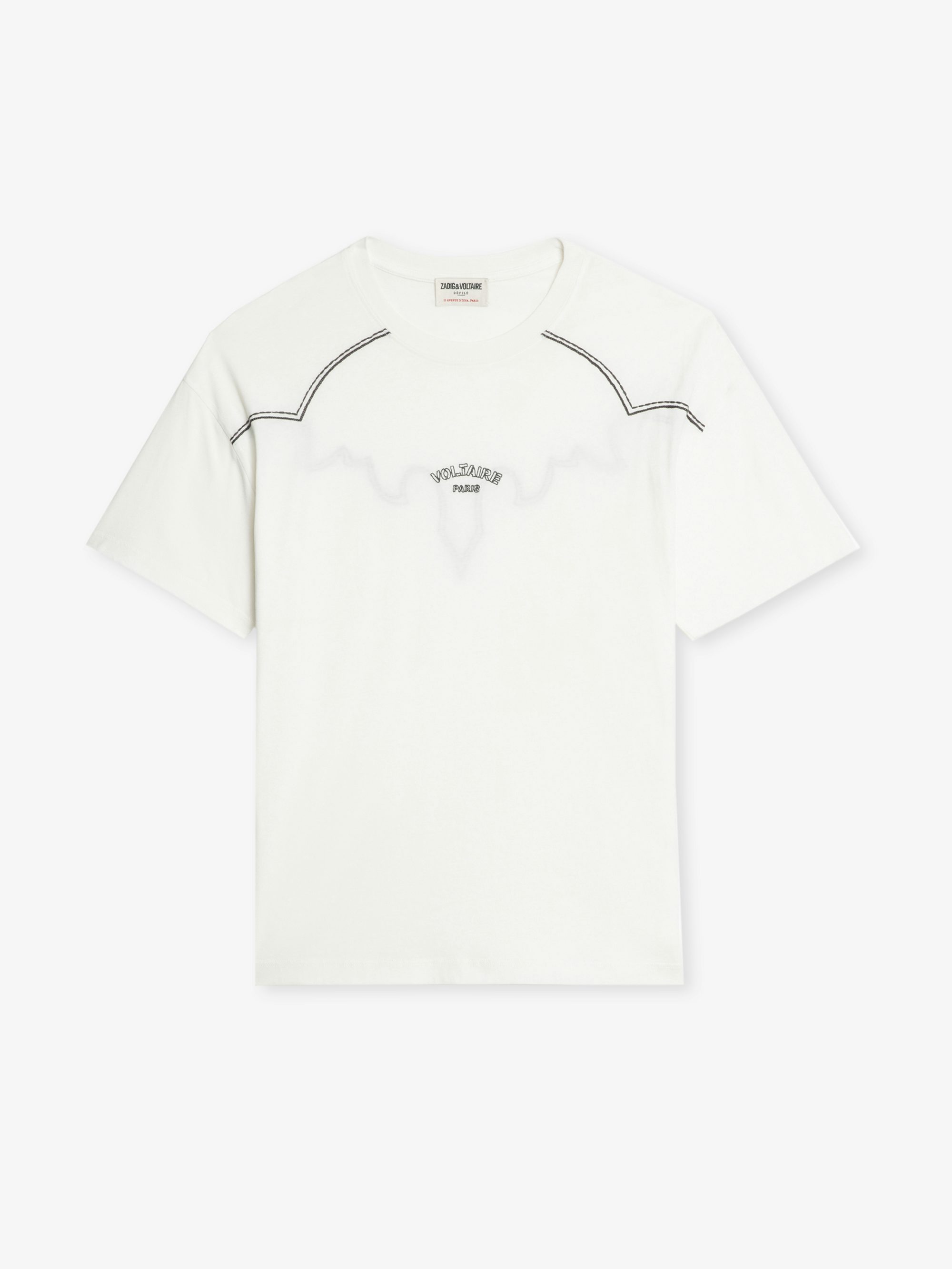 Toddy T-shirt - Loose-fitting short-sleeve T-shirt with western cut-outs.